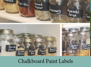Chalkboard Paint Label