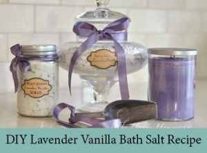 DIY Lavender Vanilla Bath Salt Recipe
