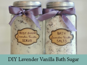 DIY Lavender Vanilla Bath sugar